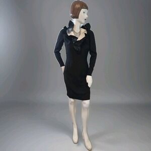 Vintage Sydney North Of California Chiffon & Satin Dress Black Set 50s Hollywood